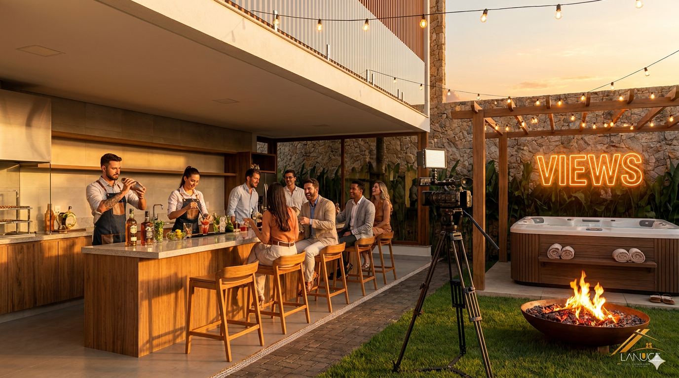 Pergolado como event lounge