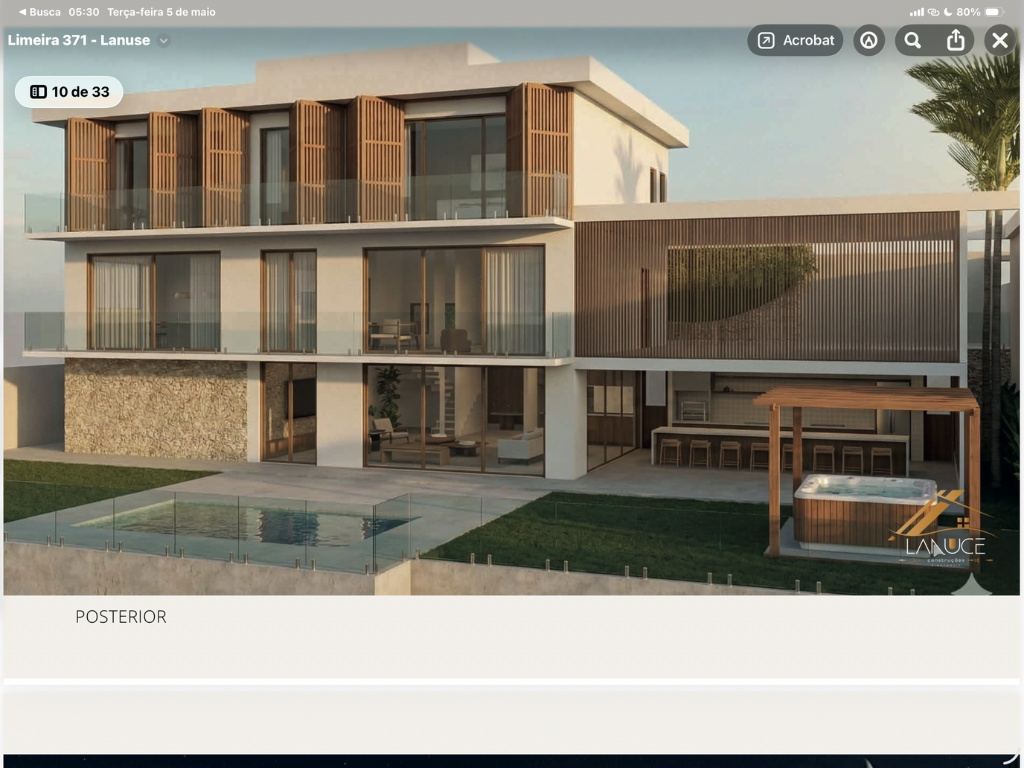 Posterior Lanuse — piscina projeto